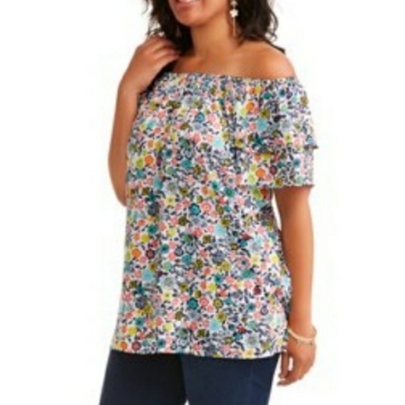 terra & sky peasant top
